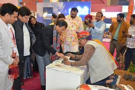 भारतीय अंतर्राष्ट्रीय व्यापार मेले का राजस्थान मण्डप में हुआ उद्घाटन