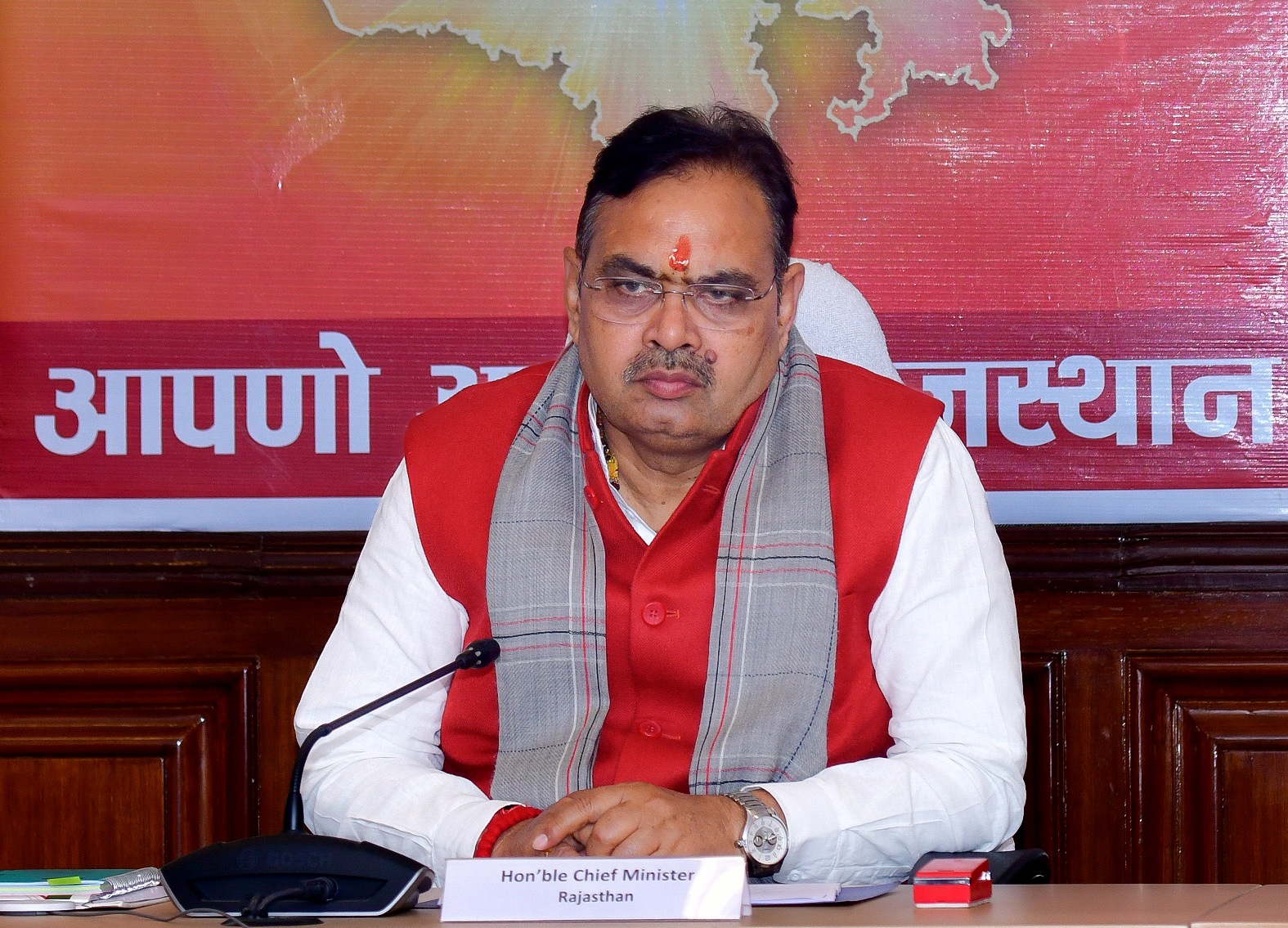 मुख्यमंत्री शर्मा ने ग्लोबल राजस्थान एग्रीटेक मीट -2026 के संबंध में ली समीक्षा बैठक